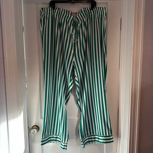 Show Me Your MuMu Classic PJ Pants in spearmint stripe - green & white - Picture 1 of 14